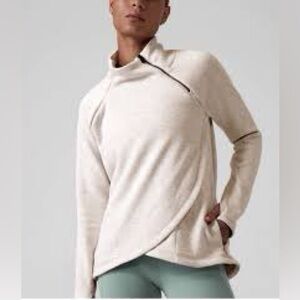 Athleta Cozy Karma Asymmetrical Pullover